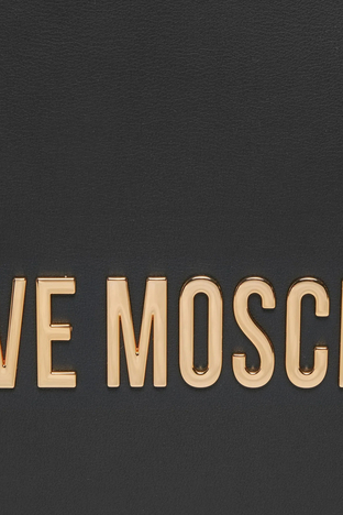 Love Moschino - Love Moschino Logolu Fermuarlı Bayan Sırt Çantası JC4197PP1IKD0000 SİYAH (1)