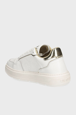 Love Moschino - Love Moschino Logolu Kalın Taban Sneaker Bayan Ayakkabı JA15144G1LJC210A BEYAZ (1)