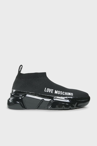 Love Moschino - Love Moschino Logolu Sneaker Bayan Ayakkabı JA15443G1GIZB000 SİYAH (1)
