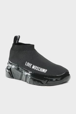 Love Moschino - Love Moschino Logolu Sneaker Bayan Ayakkabı JA15443G1GIZB000 SİYAH