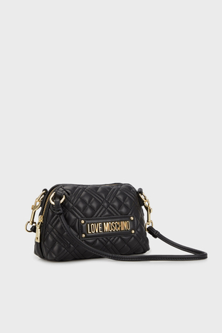 Love Moschino - Love Moschino Logolu Uzatma Askılı Omuz Bayan Çanta JC4064PP1HLA0000 SİYAH (1)