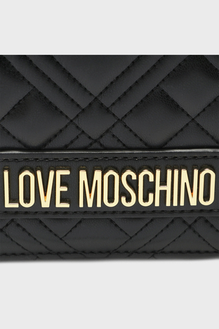 Love Moschino - Love Moschino Logolu Zincir Askılı Bayan Çanta JC4079PP0HLA0000 SİYAH (1)