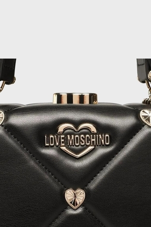 Love Moschino - Love Moschino Logolu Zincir Askılı Bayan Çanta JC4087PP1GLZ0000 SİYAH (1)
