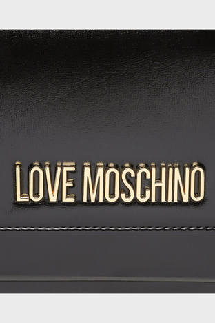 Love Moschino - Love Moschino Logolu Zincir Askılı Bayan Çanta JC4095PP1GLL0000 SİYAH (1)