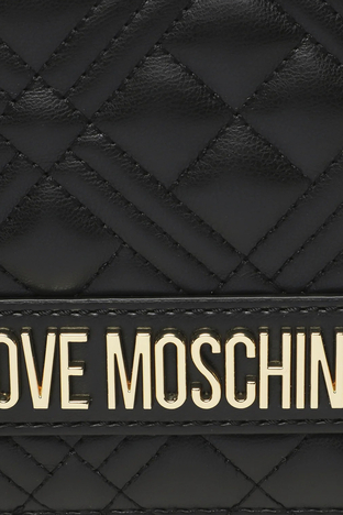 Love Moschino - Love Moschino Logolu Zincirli Omuz Askılı Bayan Çanta JC4079PP1HLA0000 SİYAH (1)