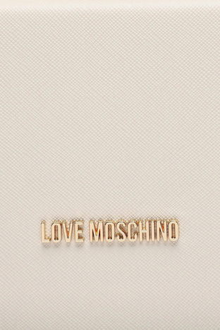 Love Moschino - Love Moschino Metal Saplı Çıkarılabilir Zincir Askılı Bayan Çanta JC4047PP1HLR0110 EKRU (1)