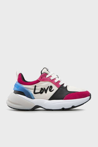 Love Moschino - Love Moschino Sneaker Bayan Ayakkabı JA15555G1FIO612A BEJ-FUŞYA