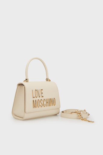 Love Moschino Zincirli Çıkarılabilir Askılı Bayan Çanta JC4024PP1LKD0110 BEJ