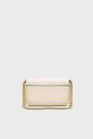 Marc Jacobs - Marc Jacobs The Mini Bag Çıkarılabilir Zincir Askılı Hakiki Deri Bayan Çanta 2S4HCR089H02 123 BEYAZ (1)