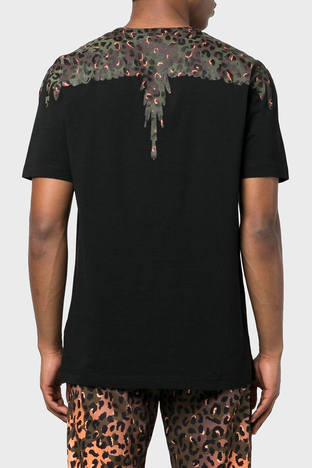 Marcelo Burlon - Marcelo Burlon Pamuklu Regular Fit Bisiklet Yaka Erkek T Shirt CMAA018S23JER0051060 SİYAH (1)