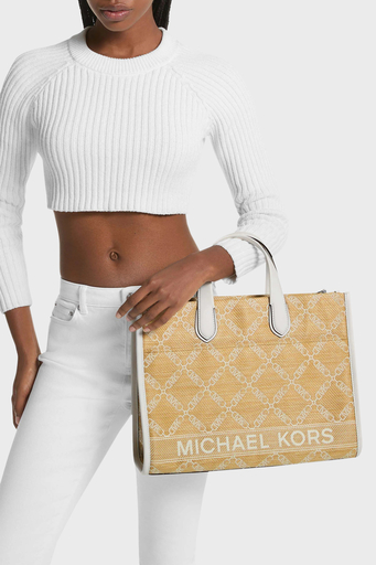 Michael Kors Logolu Çıkarılabilir Uzatma Askılı Tote 30S4S3GT3O884 Bayan Çanta 30S4S3GT3O 884 SARI