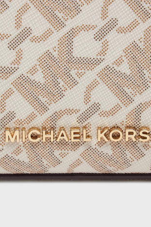 Michael Kors - Michael Kors Logolu Zincir Askılı 32H3G8EW6B099 Bayan Çanta 32H3G8EW6B 099 EKRU (1)