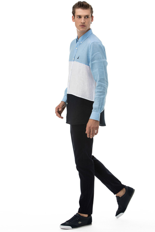 Nautica - Nautica Pamuklu Normal Bel Slim Fit Erkek Pantolon P01011T 4NV LACİVERT (1)