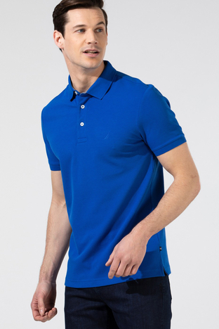 Nautica - Nautica Pamuklu Slim Fit Düğmeli Polo Erkek T Shirt K35052T 4C9 SAKS (1)