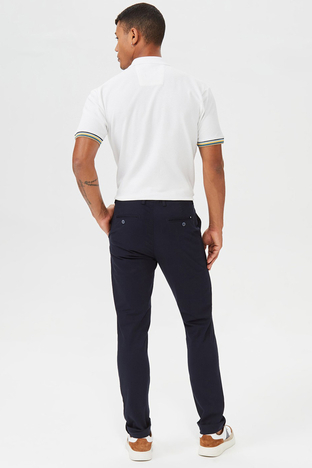 Nautica - Nautica Streç Pamuklu Normal Bel Slim Fit Chino Erkek Pantolon P01000T 4NV LACİVERT (1)