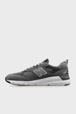 New Balance - New Balance Lifestyle Süet Fileli Tasarım Günlük Spor Erkek Ayakkabı MS109GGM GRİ (1)