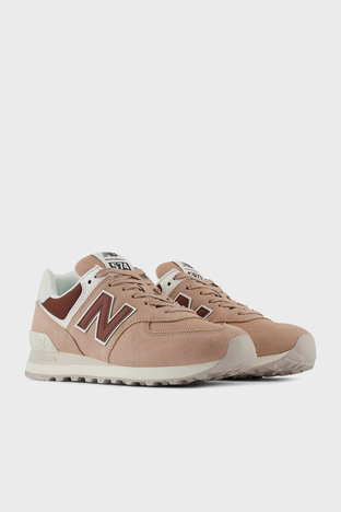 New Balance - New Balance NB Lifestyle Süet Sneaker Bayan Ayakkabı WL574DO2 BEJ (1)