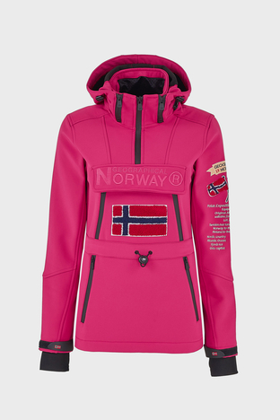 Norway Geographical - Norway Geographical Kapüşonlu Outdoor Bayan Mont TOPALE FUŞYA
