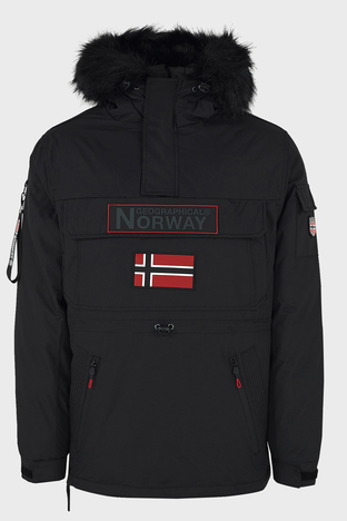 Norway Geographical - Norway Geographical Kapüşonlu Soğuğa Dayanıklı Outdoor Erkek Parka BRUNO N SİYAH