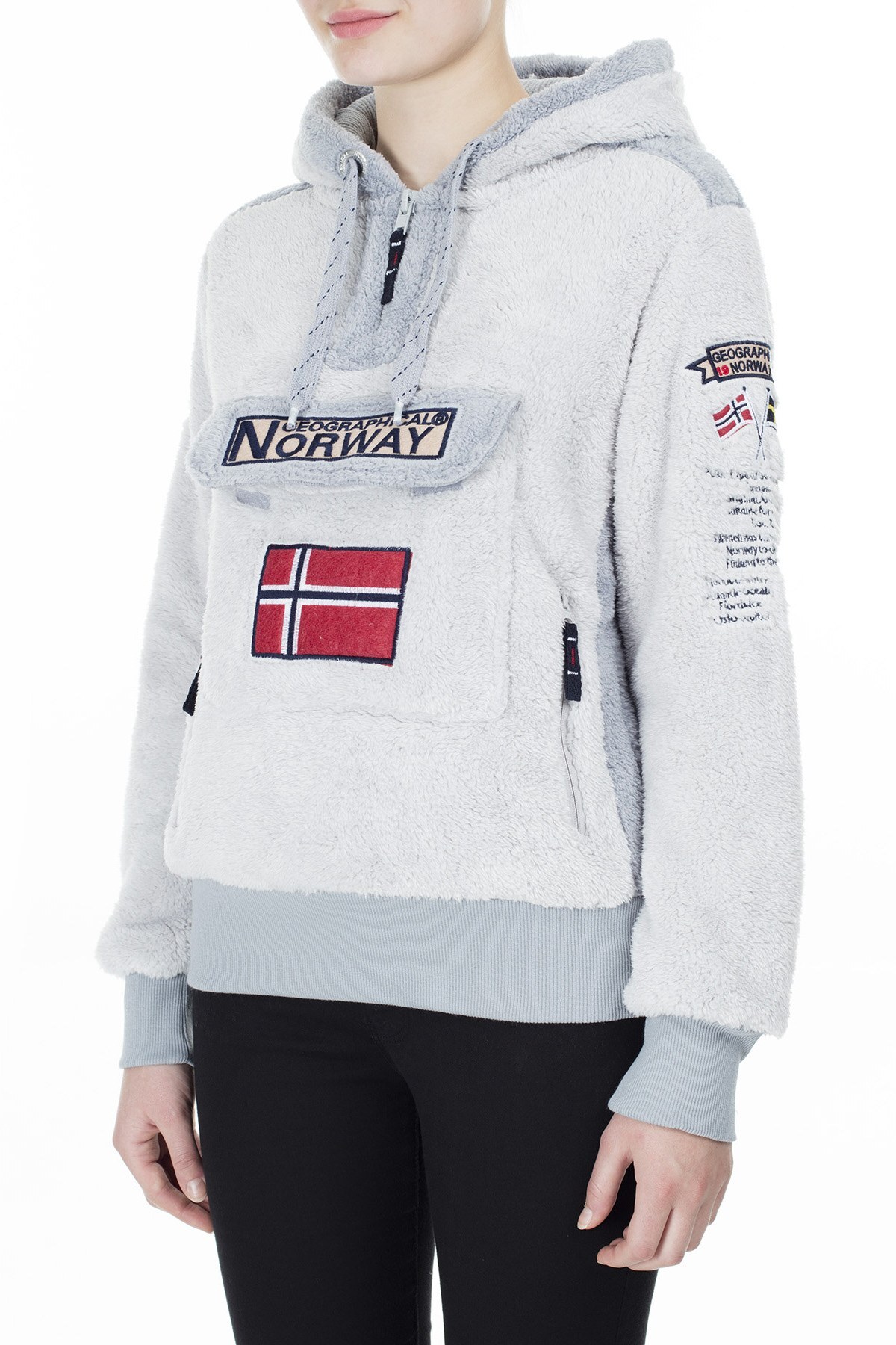 Norway Geographical Outdoor Bayan Sweat GYMCLASS GRİ