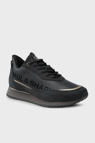 Paul & Shark - Paul & Shark Deri Sneaker Erkek Ayakkabı 13318002 011 SİYAH (1)