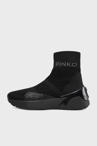 Pinko Kalın Tabanlı Bilekli Sneaker Bayan Ayakkabı 101785 A15G Z99 SİYAH