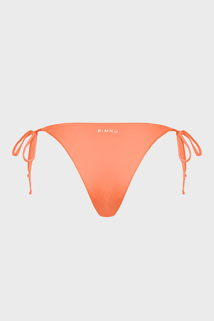 Pinko - Pinko Yanlardan Bağlamalı Streç Jarse Bayan Bikini Altı 101268 A1PM B02 TURUNCU (1)