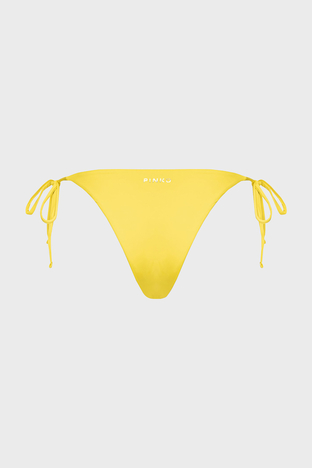 Pinko - Pinko Yanlardan Bağlamalı Streç Jarse Bayan Bikini Altı 101268 A1PM H17 SARI (1)