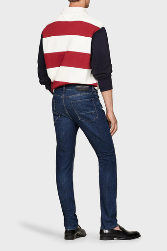 Tommy Hilfiger Pamuk Karışımlı Slim Fit Dar Paça Jeans Erkek Kot Pantolon MW0MW36686 1BQ İNDİGO