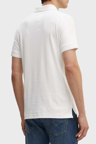 Tommy Hilfiger - Tommy Hilfiger Pamuklu Fermuarlı Erkek Polo Yaka T Shirt MW0MW34746 YBL BEYAZ (1)