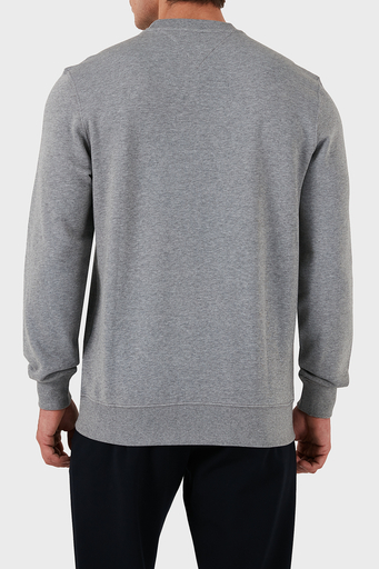 Tommy Hilfiger Pamuklu Logolu Regular Fit Bisiklet Yaka Erkek Sweat MW0MW37237 P91 GRİ