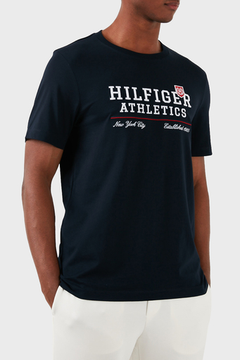 Tommy Hilfiger Pamuklu Regular Fit Erkek T Shirt MW0MW34664 DW5 LACİVERT