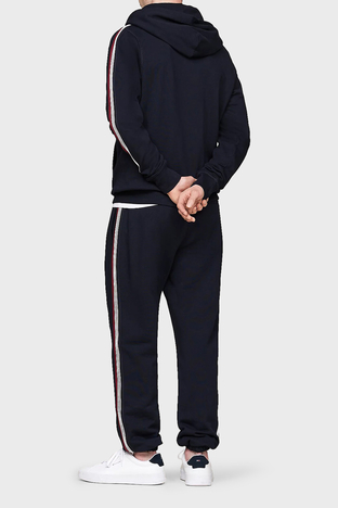 Tommy Hilfiger - Tommy Hilfiger Pamuklu Regular Fit Kanguru Cepli Kapüşonlu Erkek Sweat MW0MW37225 DW5 LACİVERT (1)