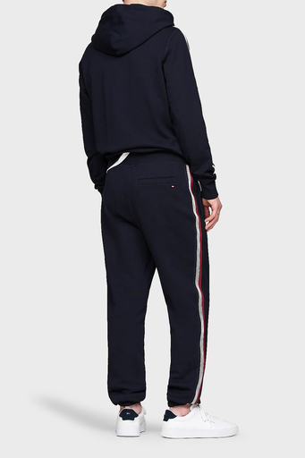 Tommy Hilfiger Pamuklu Regular Fit Ribanalı Paça Jogger Spor Erkek Pantolon MW0MW35548 DW5 LACİVERT