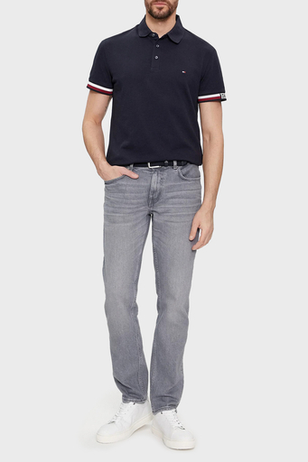 Tommy Hilfiger Pamuklu Slim Fit Polo T Shirt Erkek Polo Yaka T Shirt MW0MW33585 DW5 LACİVERT