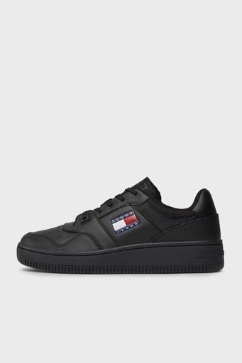 Tommy Hilfiger Retro Deri Sneaker Erkek Ayakkabı EM0EM01395 BDS SİYAH