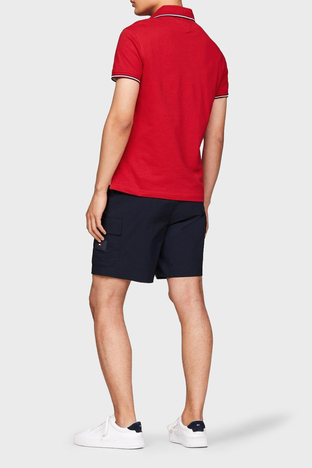 Tommy Hilfiger - Tommy Hilfiger Streç Pamuklu Erkek Polo Yaka T Shirt MW0MW30750 XNN KIRMIZI (1)