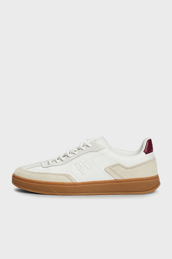 Tommy Hilfiger Süet Logolu Sneaker Bayan Ayakkabı FW0FW08186 ACI BEJ