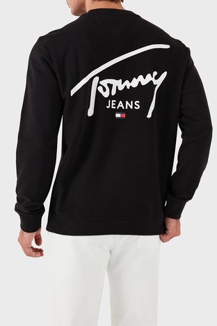 Tommy Jeans - Tommy Jeans % 100 Pamuklu Regular Fit Erkek Sweat DM0DM19230 BDS SİYAH (1)