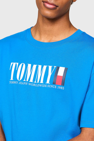 Tommy Jeans - Tommy Jeans Pamuklu Bisiklet Yaka Erkek T Shirt DM0DM18533 C2T SAKS (1)