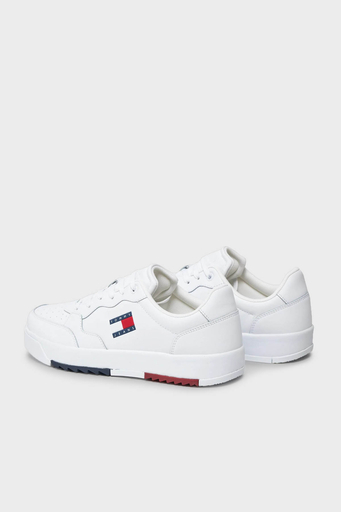 Tommy Jeans Retro Deri Sneaker Erkek Ayakkabı EM0EM01397 YBS BEYAZ