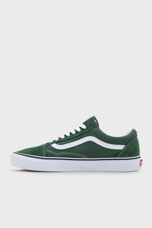 Vans - Vans Old Skool Sneaker Unisex Ayakkabı VN0005UF6QU1 Koyu Yeşil-Beyaz (1)