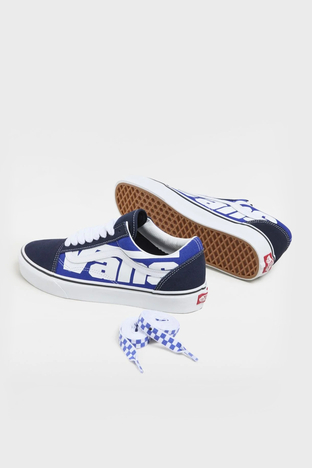 Vans - Vans Old Skool Snekaer Unisex Ayakkabı VN000CT8Y6Z1 MAVİ-BEYAZ (1)