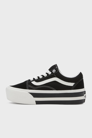 Vans - Vans Old Skool Stackform Sneaker Unisex Ayakkabı VN0009PZBZW1 SİYAH-BEYAZ (1)