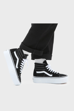 Vans - Vans UA SK8-Hi Tapered Bilekli Platform Sneaker Bayan Ayakkabı VN0A5JMKBMX1 SİYAH-BEYAZ (1)