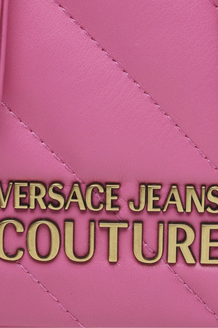 Versace Jeans Couture - Versace Jeans Couture Logolu Fularlı Kapitone Bayan Çanta 74VA4BA7 ZS409 406 FUŞYA (1)