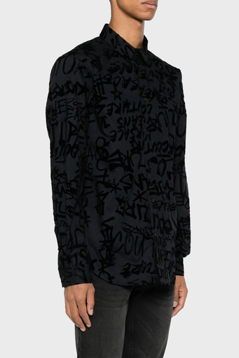 Versace Jeans Couture Pamuklu Regular Fit Erkek Gömlek 75GAL2S0 NS303 899 SİYAH